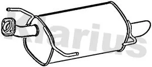 Rear Muffler Exhaust Silencer Back Box Fits Nissan Juke