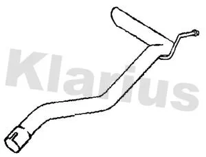 Klarius Rear Exhaust Pipe For Nissan Navara Np300