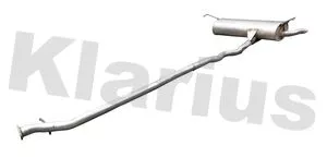 KLARIUS KLARIUS DN747J Rear Muffler Exhaust Silencer Back Box Fits Nissan Qashqai 