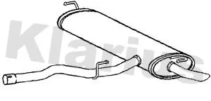Rear Muffler Exhaust Silencer Back Box Fits Nissan Qashqai
