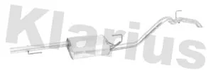 KLARIUS KLARIUS DN829M Rear Muffler Exhaust Silencer Back Box Fits Nissan Navara Np300 