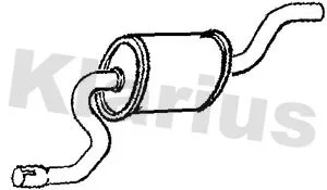 Exhaust Centre Muffler Middle Silencer Fits Ford Fiesta