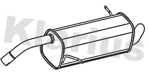 Rear Muffler Exhaust Silencer Back Box Fits Ford B-max