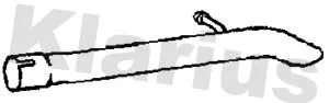 Klarius Rear Exhaust Pipe For Ford Focus