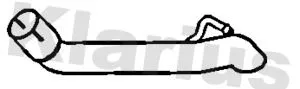 Klarius Rear Exhaust Pipe For Ford C-max Focus