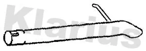 Klarius Rear Exhaust Pipe For Ford Transit