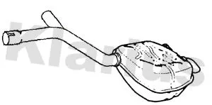 Rear Muffler Exhaust Silencer Back Box Fits Ford S-max