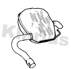 Rear Muffler Exhaust Silencer Back Box Fits Ford S-max