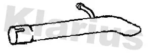 Klarius Rear Exhaust Pipe For Ford Transit Connect