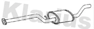 KLARIUS KLARIUS FE1209L Exhaust Centre Muffler Middle Silencer Fits Ford Focus 