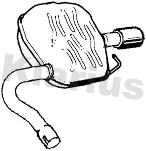 Rear Muffler Exhaust Silencer Back Box Fits Ford Mondeo