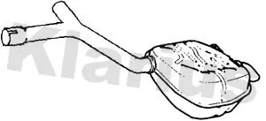 Rear Muffler Exhaust Silencer Back Box Fits Ford Mondeo