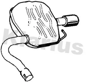 Rear Muffler Exhaust Silencer Back Box Fits Ford Mondeo