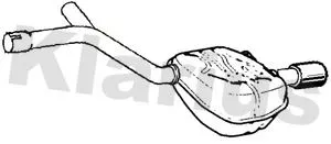 Rear Muffler Exhaust Silencer Back Box Fits Ford Mondeo