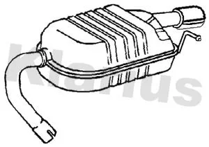 Rear Muffler Exhaust Silencer Back Box Fits Ford Mondeo