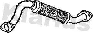 Klarius Centre Exhaust Pipe For Ford Focus