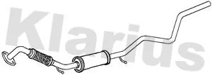 Exhaust Centre Muffler Middle Silencer Fits Ford Mazda 2 Fiesta Fusion