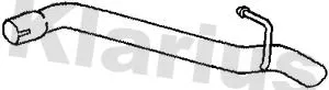 Klarius Rear Exhaust Pipe For Ford C-max Focus Focus C-max