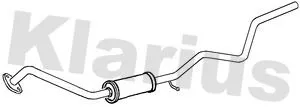 Exhaust Centre Muffler Middle Silencer Fits Ford Fiesta Fusion