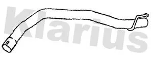 Klarius Rear Exhaust Pipe For Fiat 500 500 C