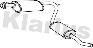 Rear Muffler Exhaust Silencer Back Box