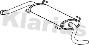 Rear Muffler Exhaust Silencer Back Box Fits Fiat Ducato