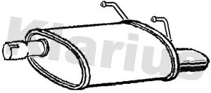 Rear Muffler Exhaust Silencer Back Box Fits Fiat 500 500 C