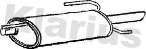 KLARIUS KLARIUS GM287E Rear Muffler Exhaust Silencer Back Box Fits Opel Vauxhall Astra 