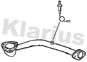 Klarius Centre Exhaust Pipe For Opel Vauxhall Vectra