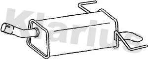 Rear Muffler Exhaust Silencer Back Box Fits Opel Vauxhall Astra