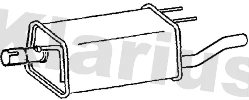 Rear Muffler Exhaust Silencer Back Box Fits Opel Vauxhall Combo