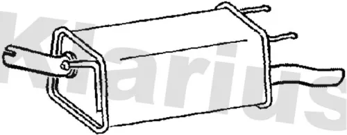 Rear Muffler Exhaust Silencer Back Box Fits Opel Vauxhall Corsa Corsavan