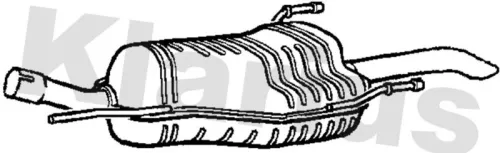 Rear Muffler Exhaust Silencer Back Box Fits Opel Vauxhall Zafira