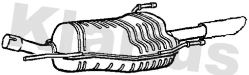 Rear Muffler Exhaust Silencer Back Box Fits Opel Vauxhall Zafira