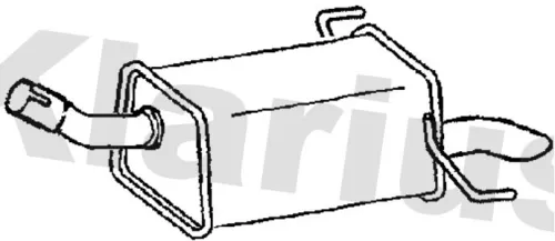 KLARIUS KLARIUS GM515V Rear Muffler Exhaust Silencer Back Box Fits Opel Vauxhall Zafira Zafira / Zafira Family 