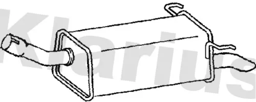 KLARIUS KLARIUS GM516T Rear Muffler Exhaust Silencer Back Box Fits Opel Vauxhall Zafira Zafira / Zafira Family 