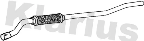 Klarius Centre Exhaust Pipe For Opel Meriva