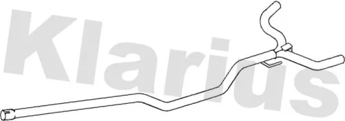 Klarius Centre Front Exhaust Pipe For Opel Vauxhall Vectra