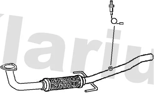 Klarius Centre Exhaust Pipe For Opel Vauxhall Signum Vectra