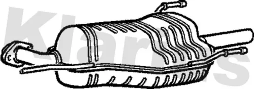 Rear Muffler Exhaust Silencer Back Box Fits Opel Vauxhall Astra