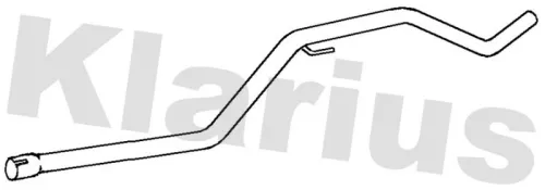 Klarius Centre Exhaust Pipe For Opel Saab Vauxhall 9-3 Vectra