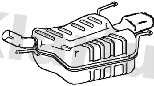 Rear Muffler Exhaust Silencer Back Box Fits Opel Vauxhall Corsa Tigra