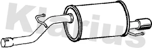 Rear Muffler Exhaust Silencer Back Box Fits Opel Vauxhall Corsa