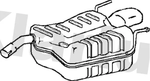 Rear Muffler Exhaust Silencer Back Box Fits Opel Vauxhall Vectra