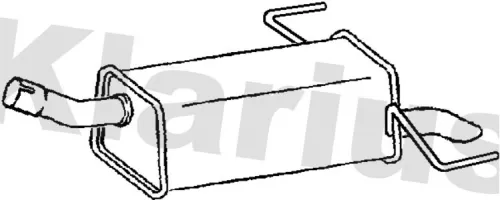 Rear Muffler Exhaust Silencer Back Box Fits Opel Vauxhall Astra Astravan Movano