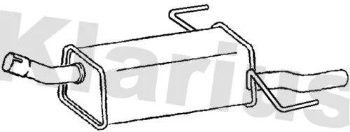 Rear Muffler Exhaust Silencer Back Box Fits Opel Vauxhall Astra