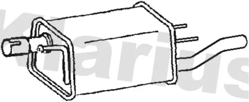 Rear Muffler Exhaust Silencer Back Box Fits Opel Vauxhall Combo