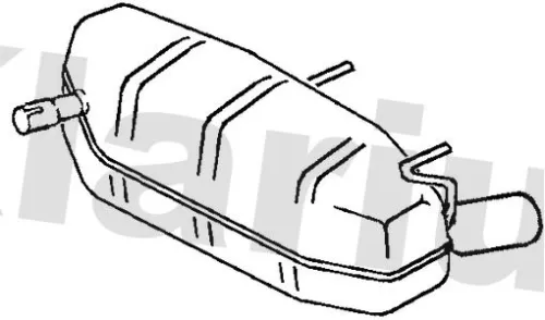 Rear Muffler Exhaust Silencer Back Box Fits Opel Vauxhall Signum