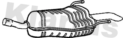 Rear Muffler Exhaust Silencer Back Box Fits Opel Vauxhall Zafira Zafira / Zafira Family