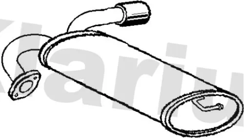 Rear Muffler Exhaust Silencer Back Box Fits Opel Vauxhall Antara